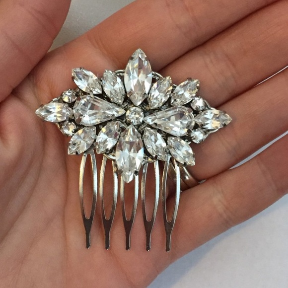 Swarovski Rhinestone Wedding Comb, Bridal